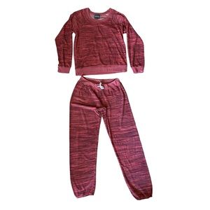 Monrow Two Piece Lounge Set Sweatpant & Pullover